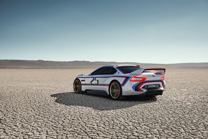 The BMW 3.0 CSL Hommage R is intended to show how close the driver and the car will be able to be in the future