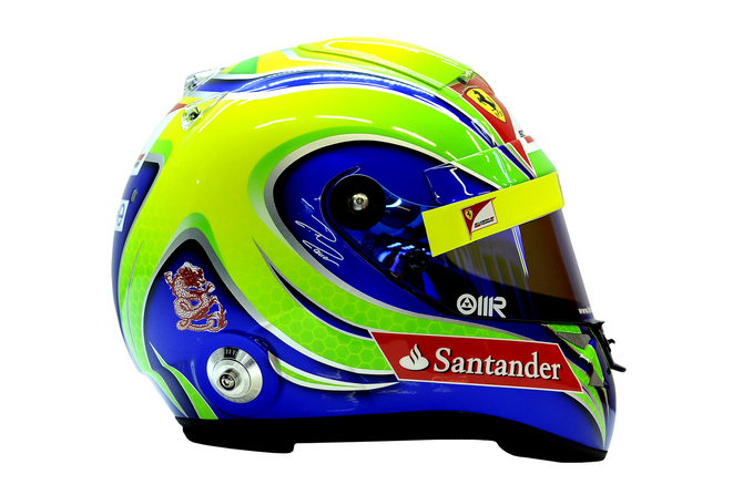 A helmet from Felipe Massa will be on display