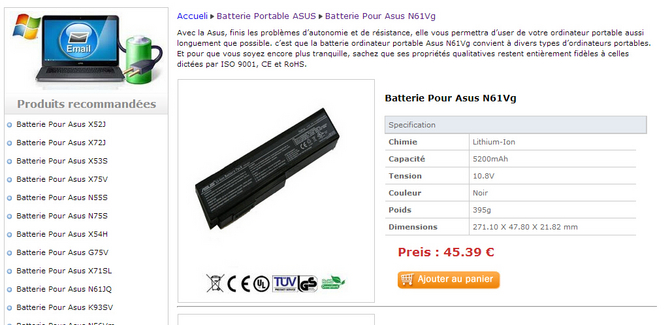 Batterie Asus X52J http://www.laptopsbatterie.com/asus-x52j.html