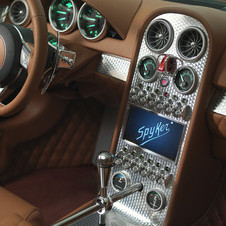 The interior is clearly a Spyker with flip switches and high quality leather