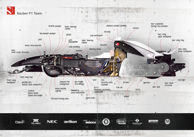 A Sauber preparou uma imagem com descrição detalhada