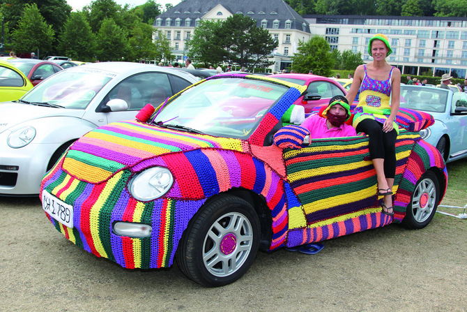 The sweater on this Volkswagen weighs 40kg