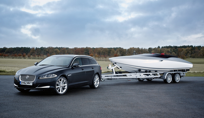 Jaguar created a concept for the XF wagon that showed it as a towing vehicle Jaguar created a concept for the XF wagon that showed it as a towing vehicle