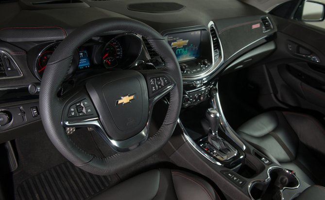 The interior comes standard with features like navigation, a head-up display and heated and ventilated seats