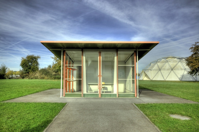 1953 Prefabricated petrol station by Jean Prouvé