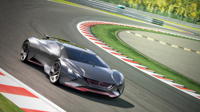 Peugeot Vision Gran Turismo was designed with a power-to-weight ratio of 1:1 with 875kg to 875hp