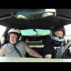 Son takes his mom around Laguna Seca - funny video