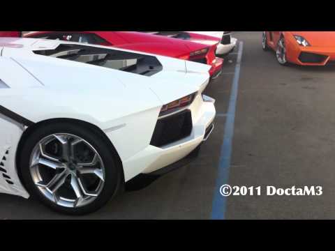 Aventador Start & Rev with Tachometer View