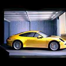 Porsche 911 projection: evoking emotions from a standstill